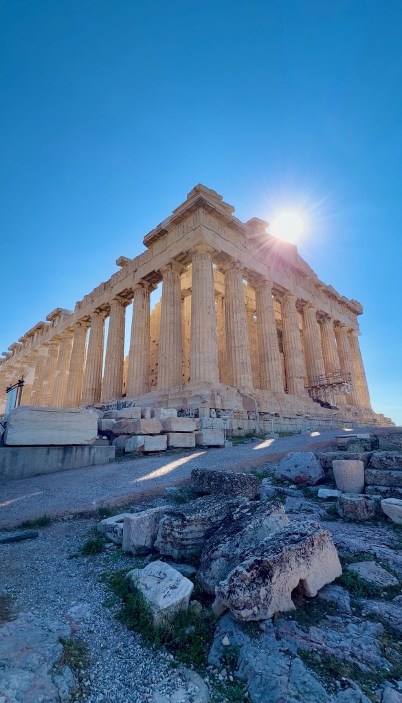 The Parthenon at the Acropolis in Athens