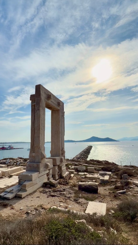 The Temple of Apollo in Naxos, Greece